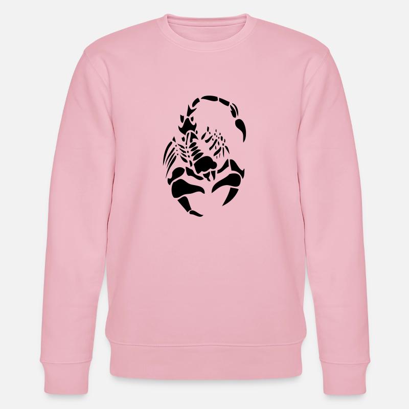 skorpion schwarz - Stanley/Stella Unisex Bio-Sweatshirt CHANGER  - Hellrosa