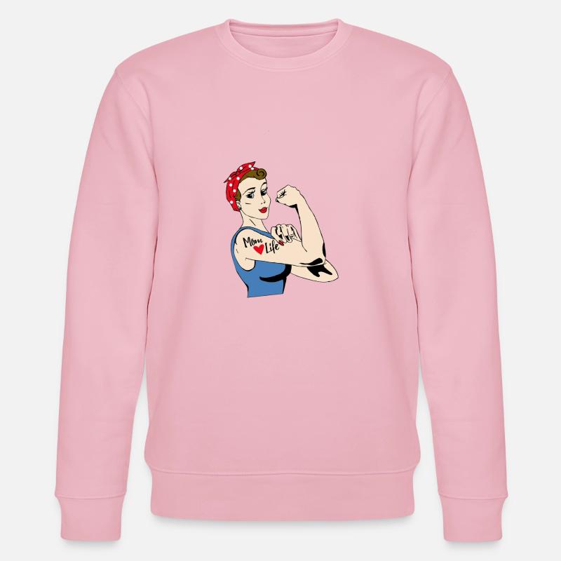 La vie de maman - Sweat bio CHANGER Stanley/Stella Unisexe - rose pâle