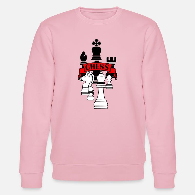 Logo de la bannière d’échecs - Sweat bio CHANGER Stanley/Stella Unisexe - rose pâle