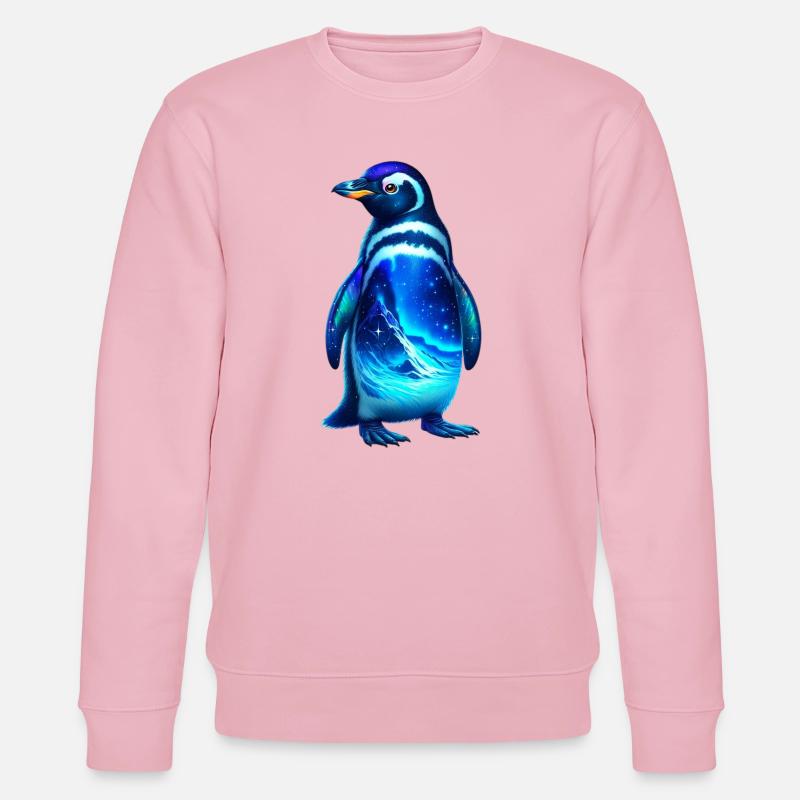 Pinguin - Stanley/Stella Unisex Bio-Sweatshirt CHANGER  - Hellrosa