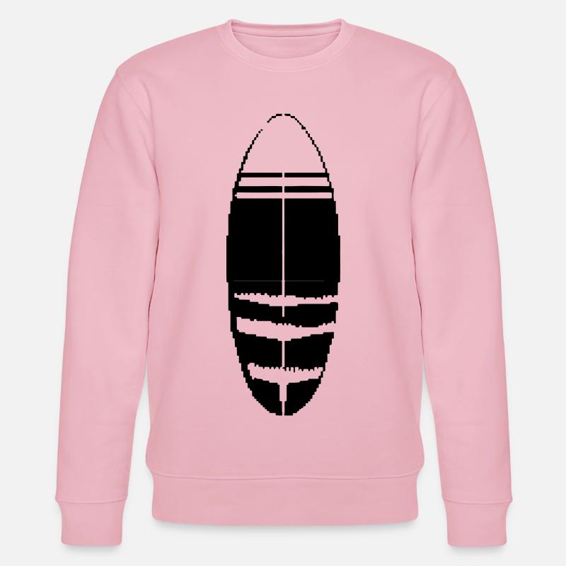 Planche de surf Pixel - Sweat bio CHANGER Stanley/Stella Unisexe - rose pâle