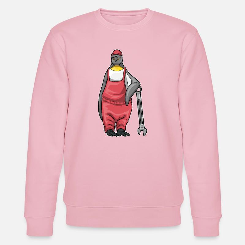 Clé mécanique Penguin - Sweat bio CHANGER Stanley/Stella Unisexe - rose pâle