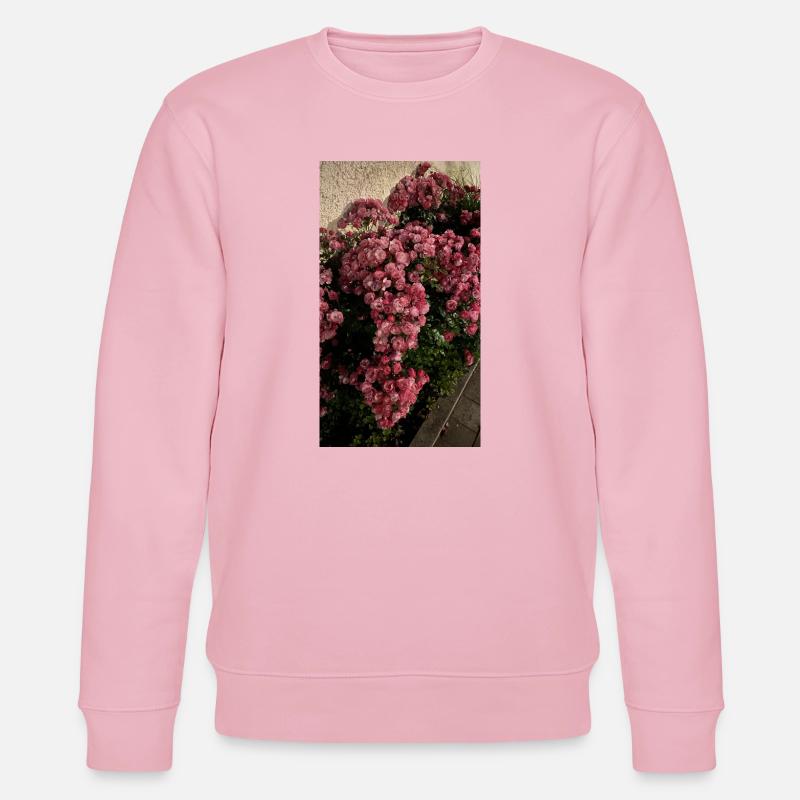 Fleur de rose dans le jardin - Sweat bio CHANGER Stanley/Stella Unisexe - rose pâle