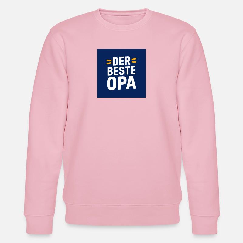 Der beste Opa Design - Stanley/Stella Unisex Bio-Sweatshirt CHANGER  - Hellrosa