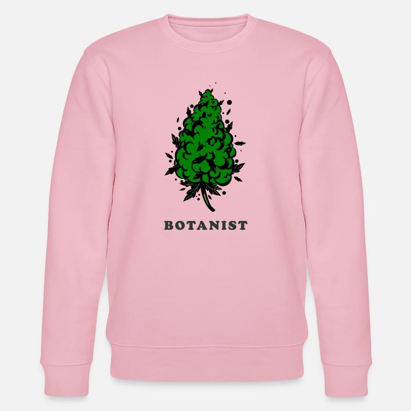 Botaniker. Bud Silhouette - Stanley/Stella Unisex Bio-Sweatshirt CHANGER  - Hellrosa