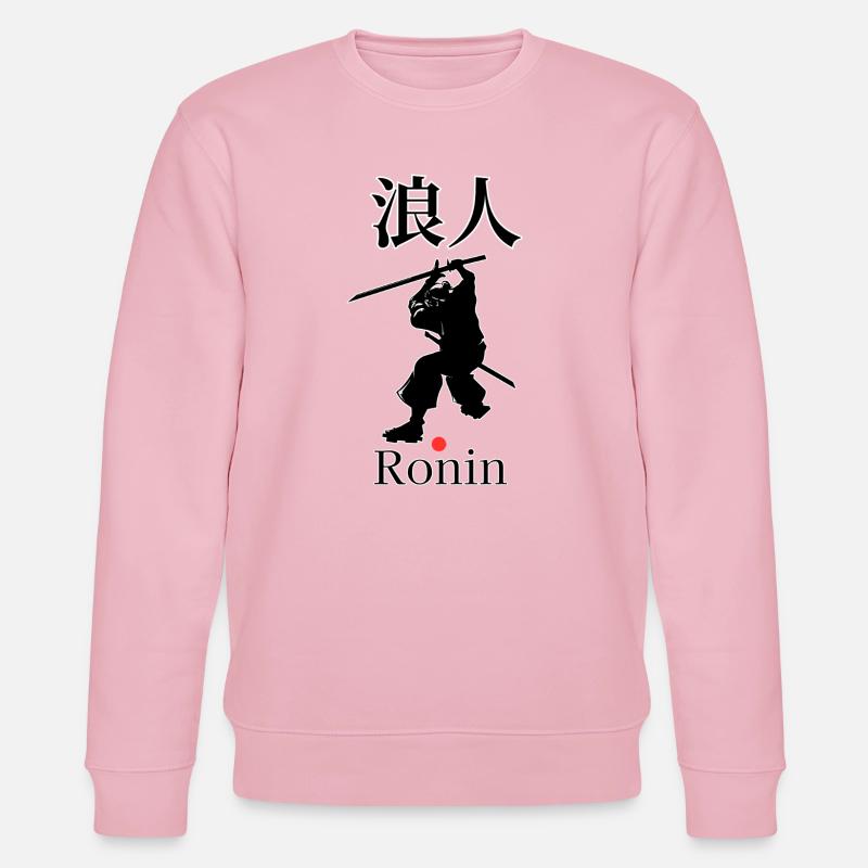 Ronin Samurai Motiv - Stanley/Stella Unisex Bio-Sweatshirt CHANGER  - Hellrosa
