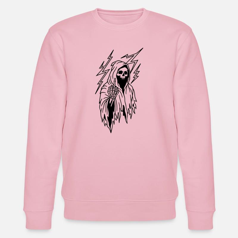 middle finger - Stanley/Stella CHANGER Unisex Organic Sweatshirt - cotton pink
