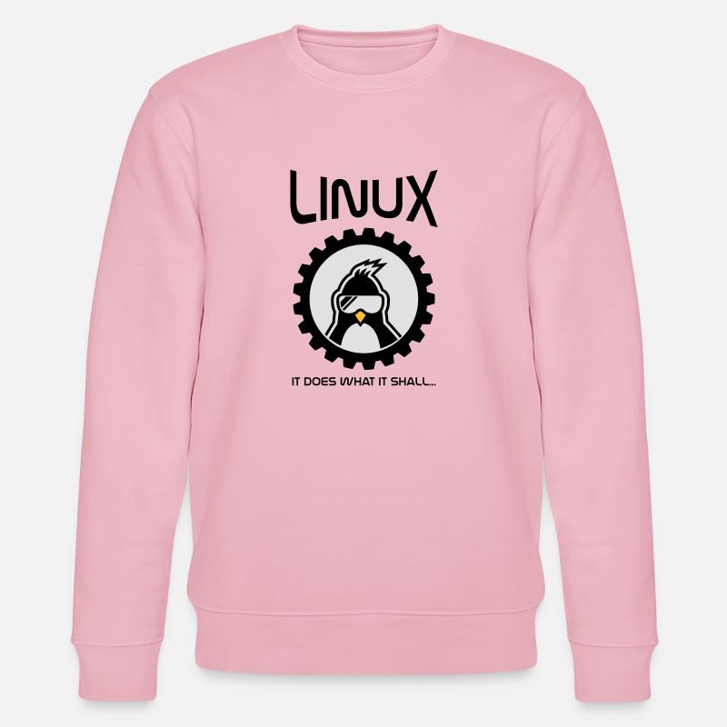 linux tut was es soll - Stanley/Stella Unisex Bio-Sweatshirt CHANGER  - Hellrosa