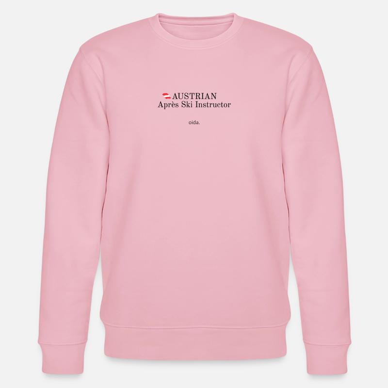 Austrian Apres Ski Instructor - Stanley/Stella Unisex Bio-Sweatshirt CHANGER  - Hellrosa