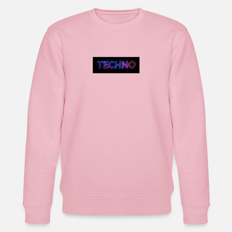 Texte de bug techno néon - Sweat bio CHANGER Stanley/Stella Unisexe - rose pâle