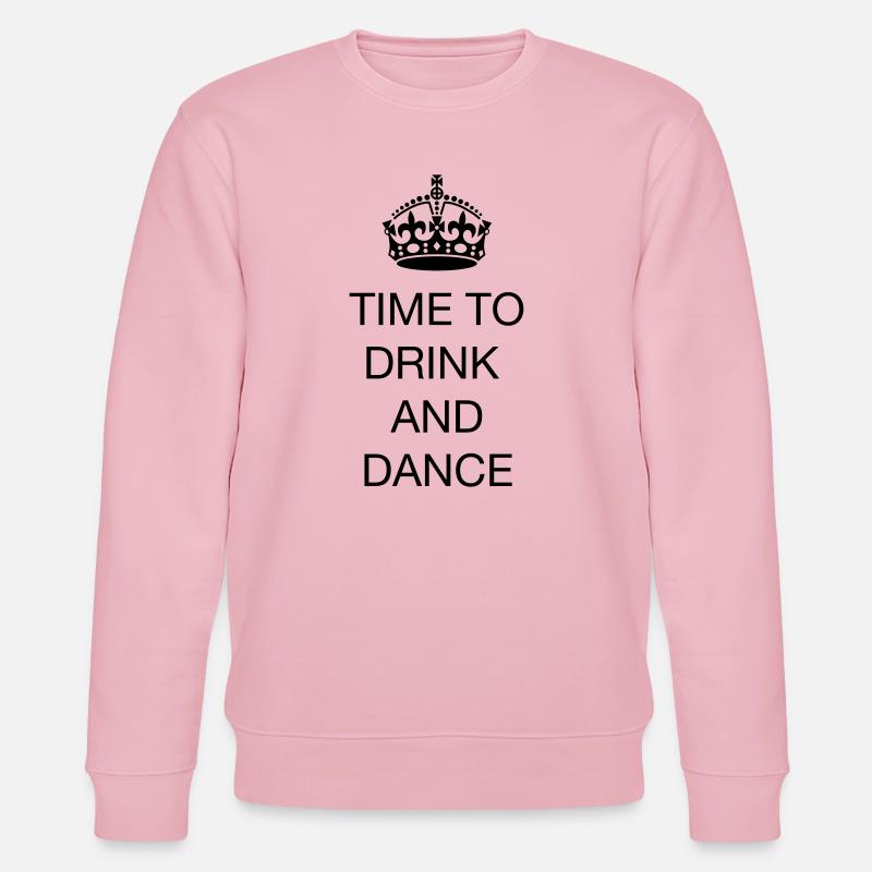 Time to drink and dance - Sweat bio CHANGER Stanley/Stella Unisexe - rose pâle