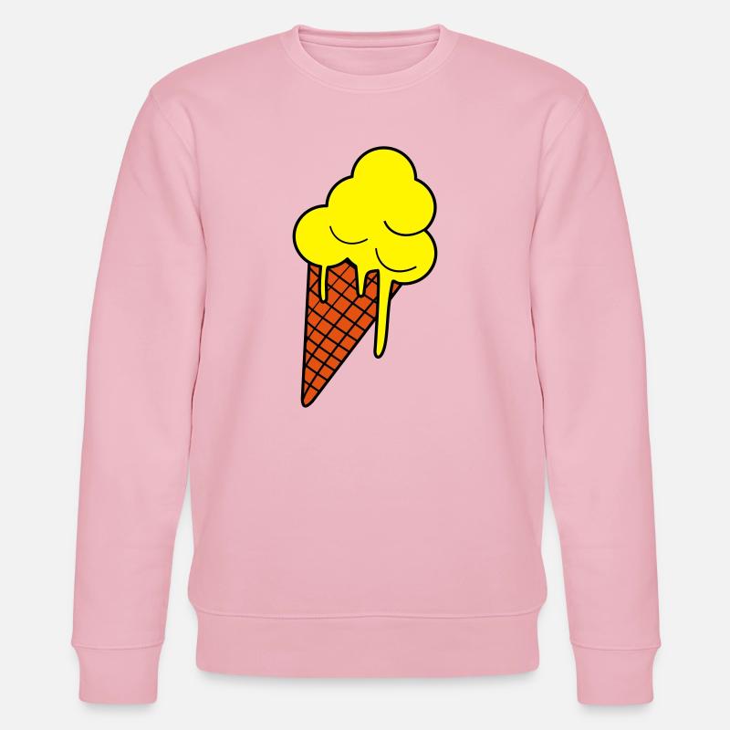 Schmelzendes Eis  Pop Art - Stanley/Stella Unisex Bio-Sweatshirt CHANGER  - Hellrosa