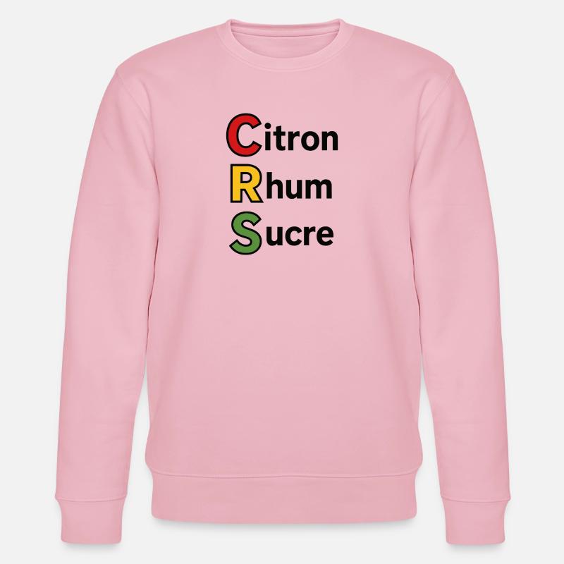 Zitrone, Rum, Zucker - Stanley/Stella Unisex Bio-Sweatshirt CHANGER - Hellrosa