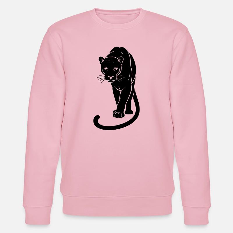Schwarzer Jaguar - Stanley/Stella Unisex Bio-Sweatshirt CHANGER  - Hellrosa
