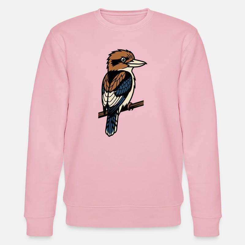 Kookaburra-Vogel - Stanley/Stella Unisex Bio-Sweatshirt CHANGER  - Hellrosa