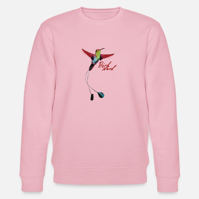 Bird Nerd - Stanley/Stella Unisex Bio-Sweatshirt CHANGER  - Hellrosa