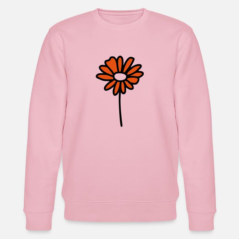 Blume Gänseblümchen - V2 - Stanley/Stella Unisex Bio-Sweatshirt CHANGER  - Hellrosa