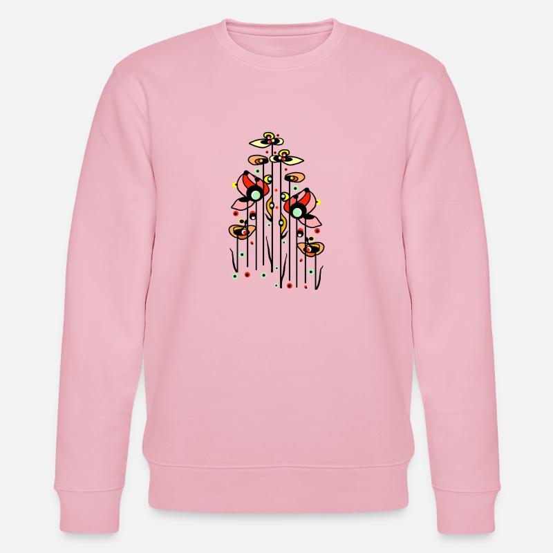 Fleur - Sweat bio CHANGER Stanley/Stella Unisexe - rose pâle