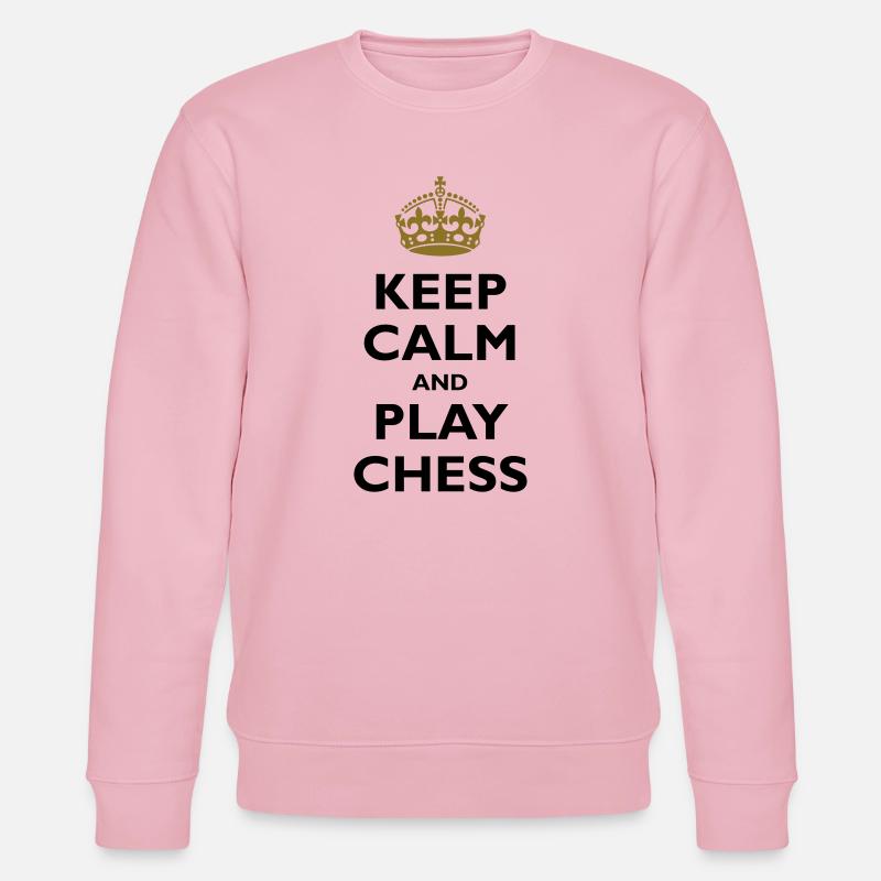 Keep calm and play chess - Stanley/Stella CHANGER Unisex Organic Sweatshirt - cotton pink