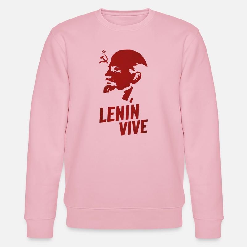 Lenin lebt - Stanley/Stella Unisex Bio-Sweatshirt CHANGER  - Hellrosa