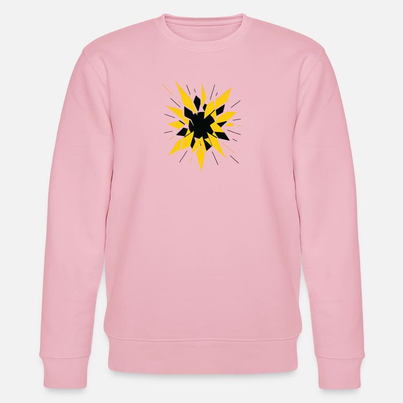 Radioactive Fragmentation – Physics Design - Stanley/Stella CHANGER Unisex Organic Sweatshirt - cotton pink