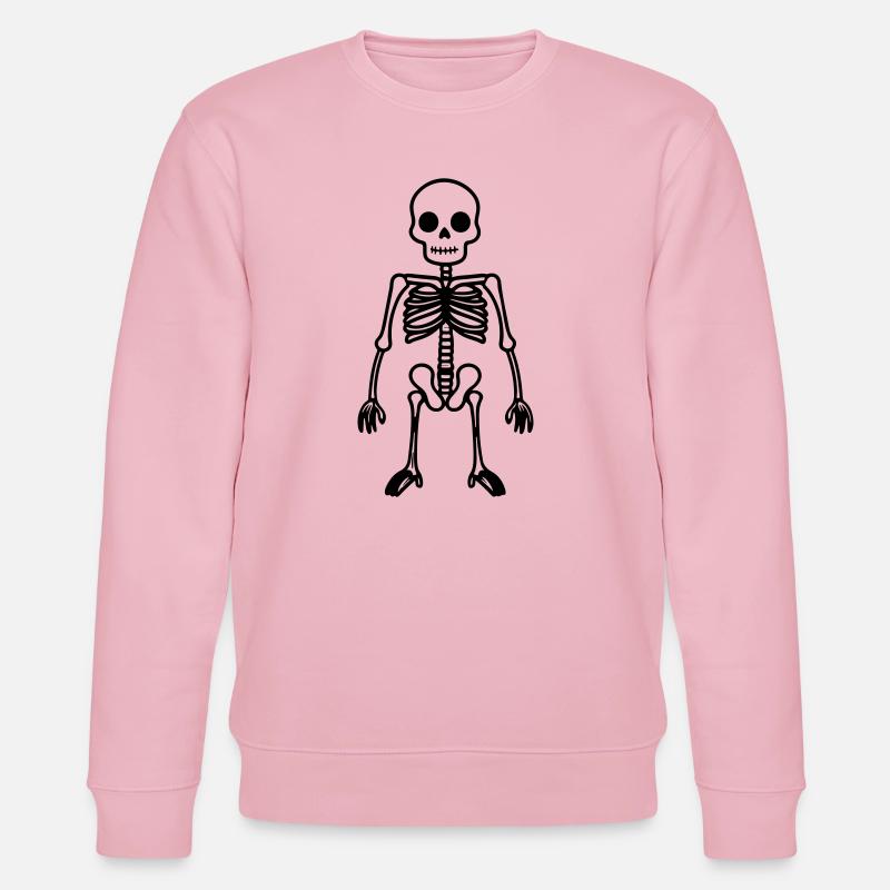 Skeleton Comic - Stanley/Stella CHANGER Unisex Organic Sweatshirt - cotton pink