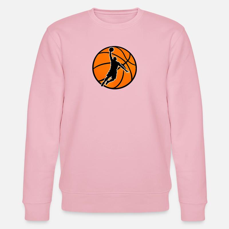 Basketball Power Dunk  - Stanley/Stella Unisex Bio-Sweatshirt CHANGER  - Hellrosa