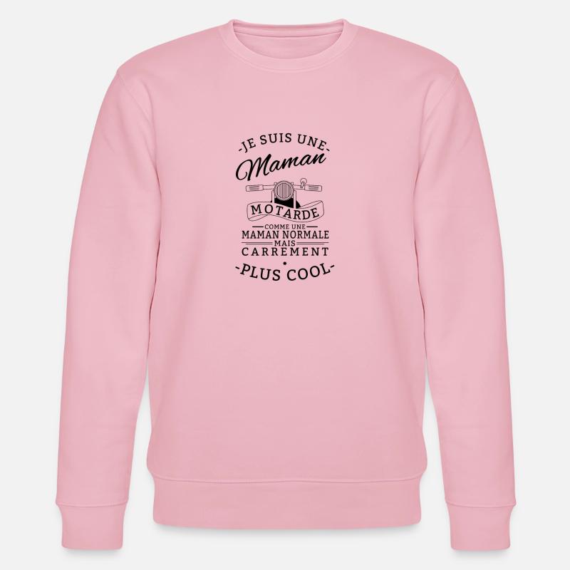Maman motarde plus cool - Sweat bio CHANGER Stanley/Stella Unisexe - rose pâle