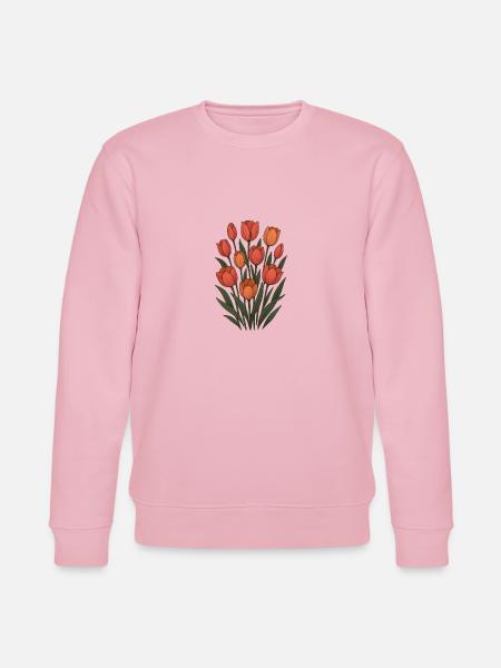 Tulips - Stanley/Stella CHANGER Unisex Organic Sweatshirt - cotton pink