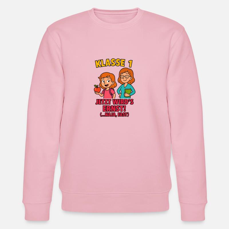 La classe 1 devient sérieuse - Sweat bio CHANGER Stanley/Stella Unisexe - rose pâle