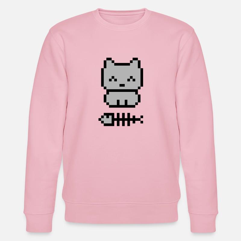 pixelkitten - Stanley/Stella Unisex Bio-Sweatshirt CHANGER  - Hellrosa