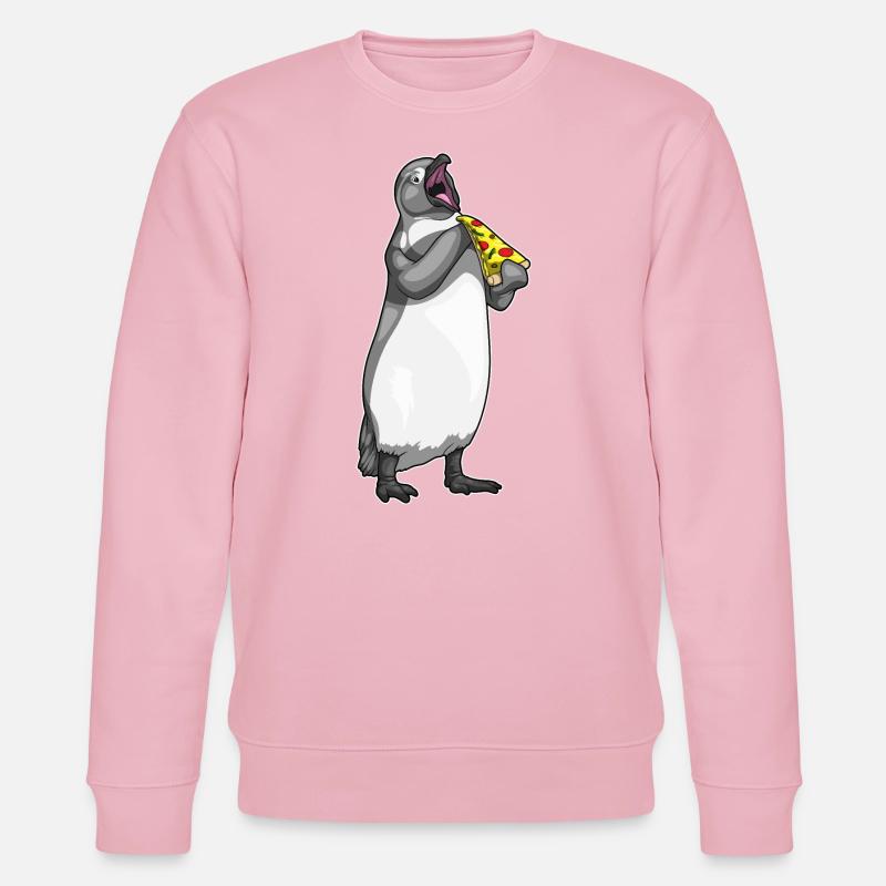 Pizza pingouin - Sweat bio CHANGER Stanley/Stella Unisexe - rose pâle