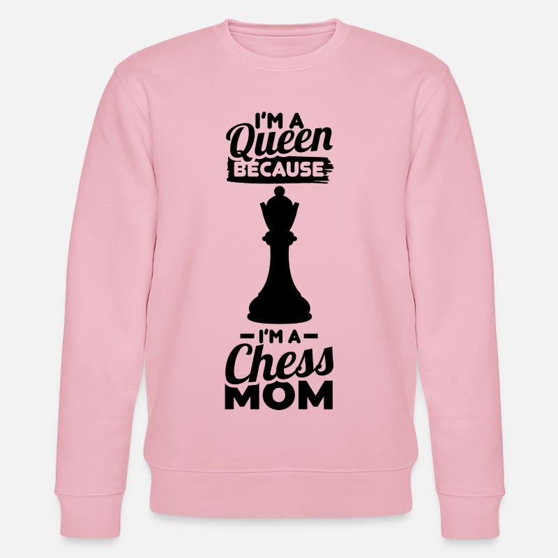 Schach Mama - Stanley/Stella Unisex Bio-Sweatshirt CHANGER  - Hellrosa
