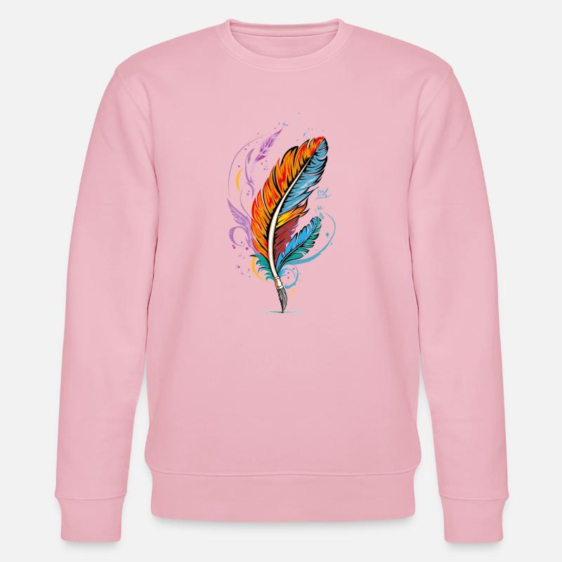Feather - Stanley/Stella Unisex Bio-Sweatshirt CHANGER  - Hellrosa