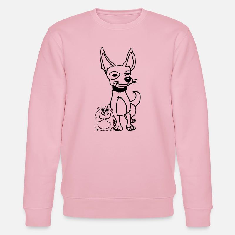 Buntes fließendes abstraktes Design - Stanley/Stella Unisex Bio-Sweatshirt CHANGER  - Hellrosa