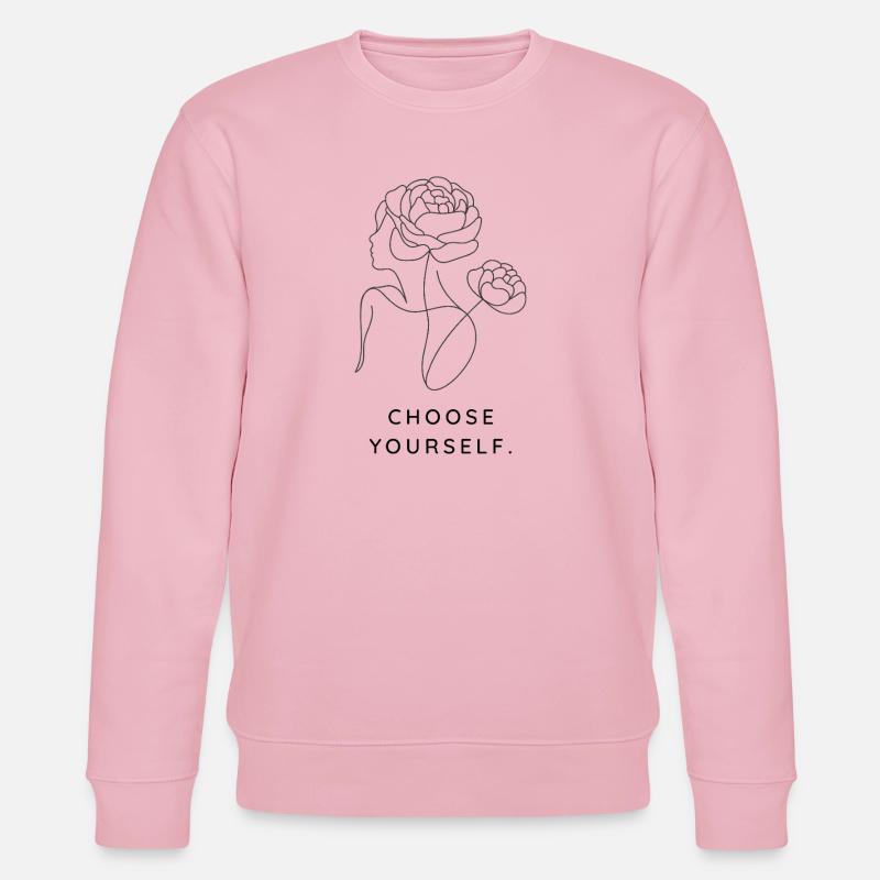 Choos yourself - Stanley/Stella Unisex Bio-Sweatshirt CHANGER  - Hellrosa