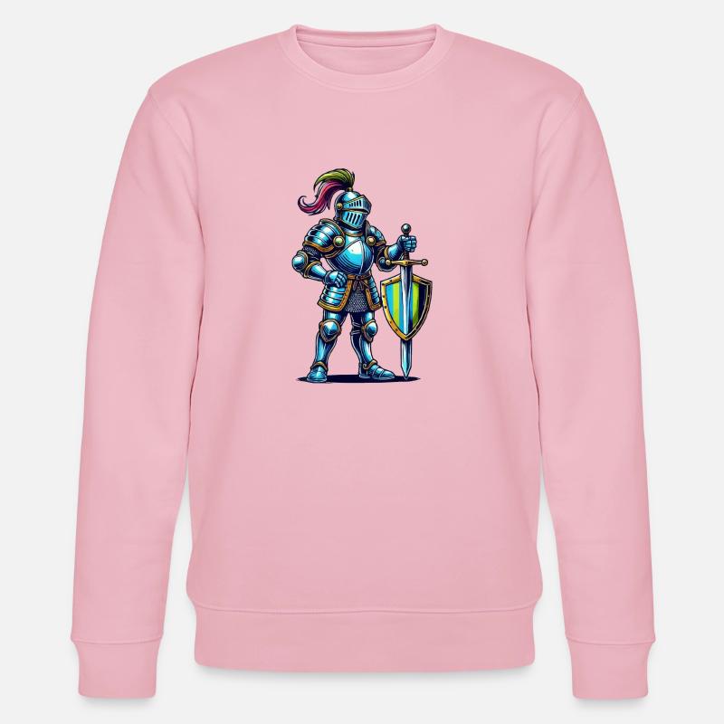 ritter comic - Stanley/Stella Unisex Bio-Sweatshirt CHANGER  - Hellrosa