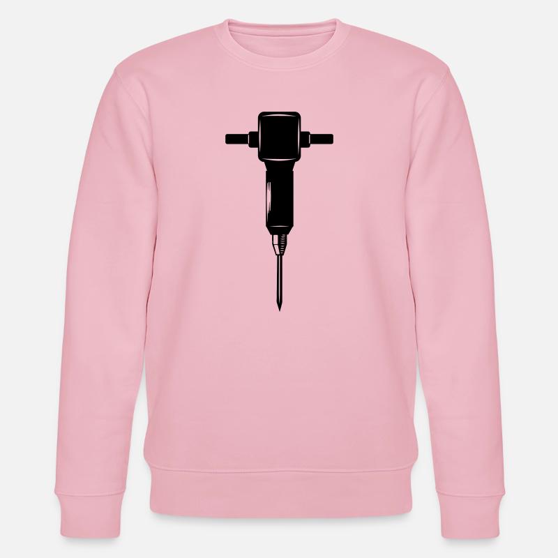 Krikhamer oder Presslufthammer - Stanley/Stella Unisex Bio-Sweatshirt CHANGER  - Hellrosa