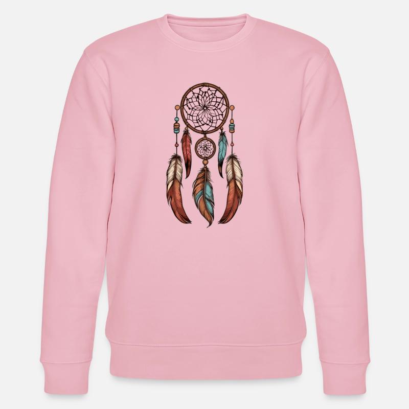 Traumfänger - Stanley/Stella Unisex Bio-Sweatshirt CHANGER  - Hellrosa