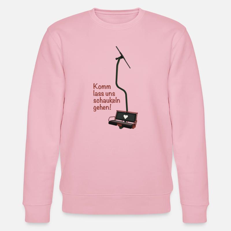 Doppelsessellift „Komm lass uns schaukeln gehen!“ - Stanley/Stella Unisex Bio-Sweatshirt CHANGER - Hellrosa