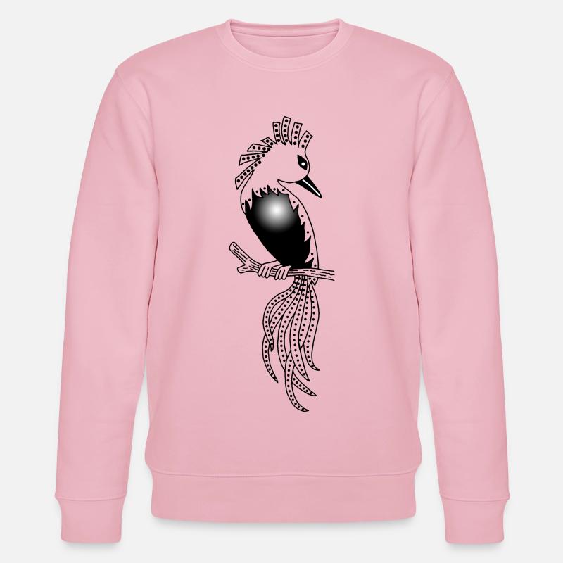 Der Onyx-Vogel - Stanley/Stella Unisex Bio-Sweatshirt CHANGER  - Hellrosa