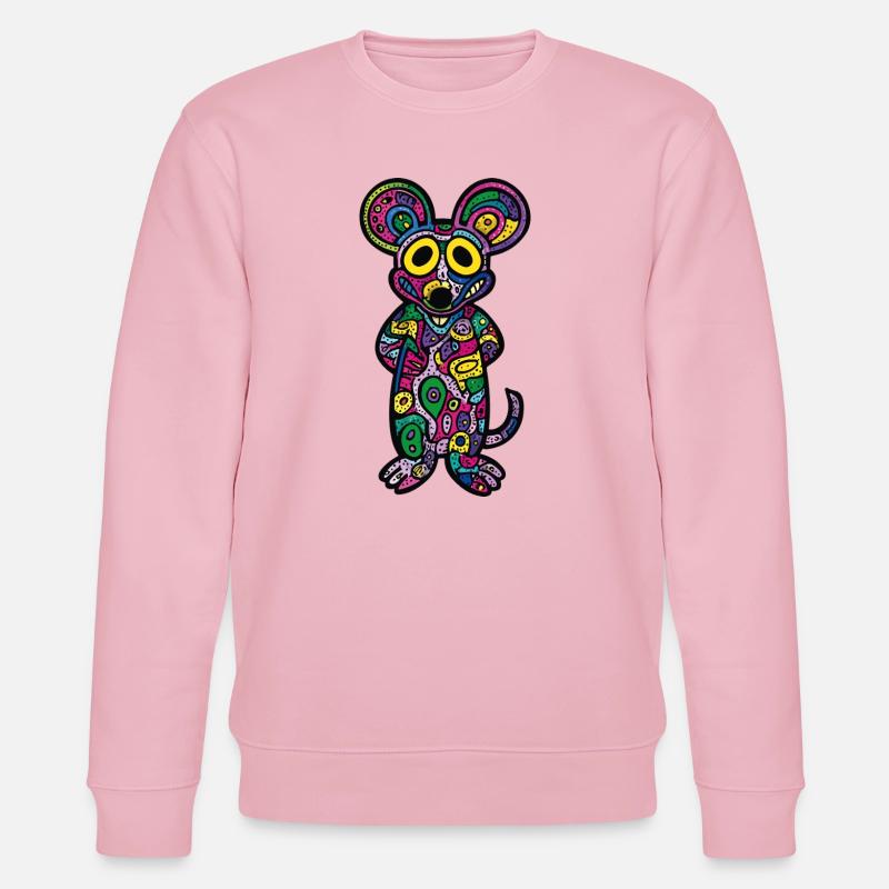 Maus Bunt Kunst - Stanley/Stella Unisex Bio-Sweatshirt CHANGER  - Hellrosa