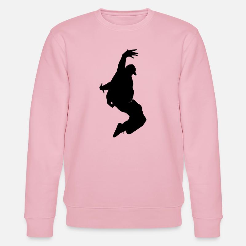 B-Boy Silhouette – Breakdance Freeze - Stanley/Stella Unisex Bio-Sweatshirt CHANGER  - Hellrosa