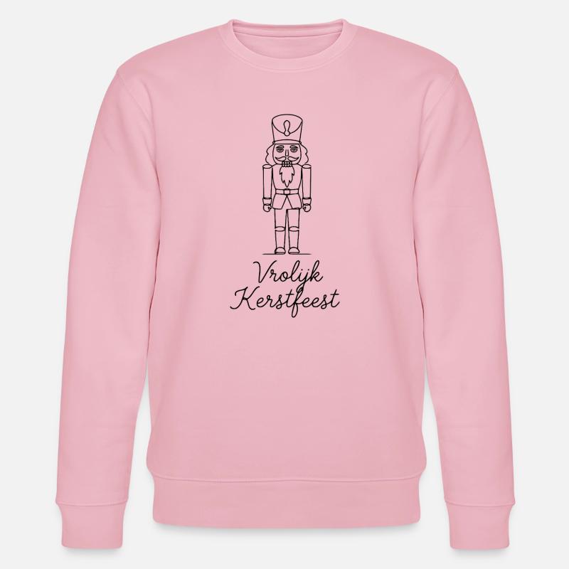 Vrolijk Kerstfeest Nußknacker Weihnachten - Stanley/Stella Unisex Bio-Sweatshirt CHANGER - Hellrosa