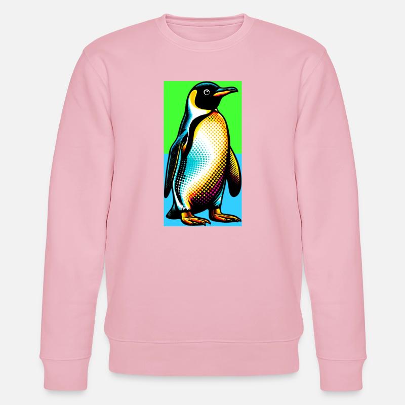 Pinguin - Stanley/Stella Unisex Bio-Sweatshirt CHANGER  - Hellrosa