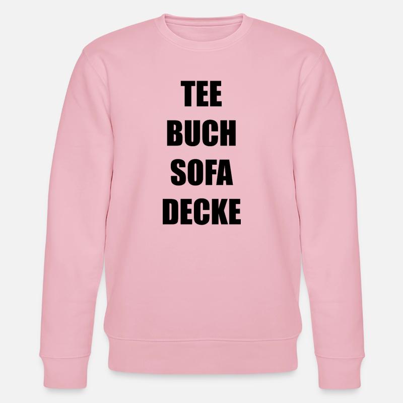 Tee Buch Sofa Decke - Stanley/Stella Unisex Bio-Sweatshirt CHANGER  - Hellrosa