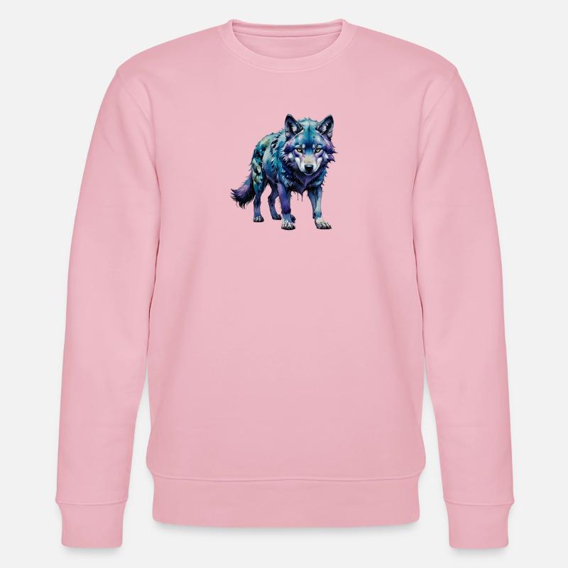 wolfwelpe - Stanley/Stella Unisex Bio-Sweatshirt CHANGER  - Hellrosa