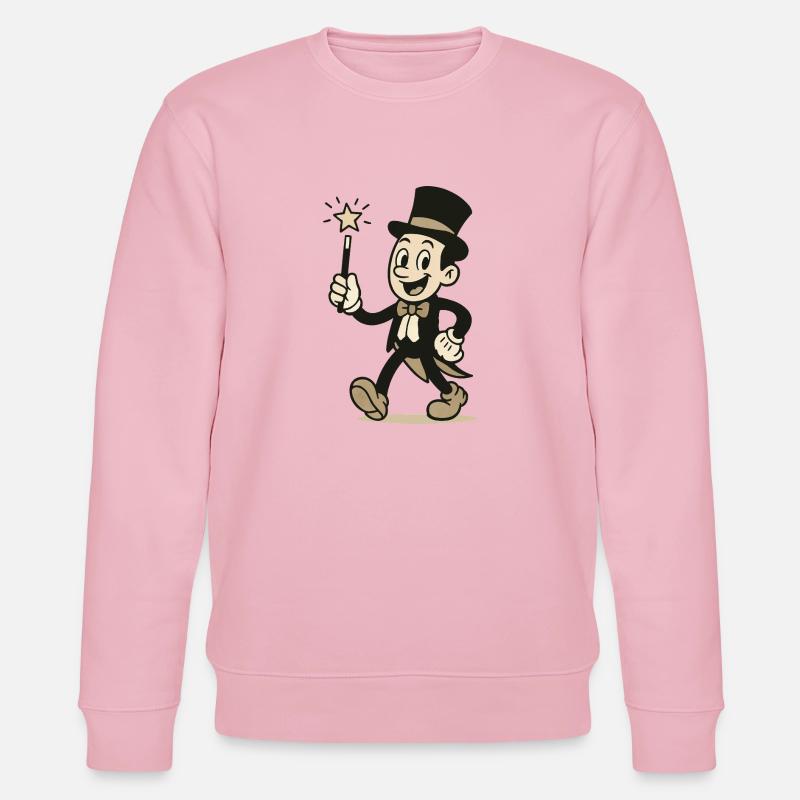 Wizard Comic - Stanley/Stella CHANGER Unisex Organic Sweatshirt - cotton pink