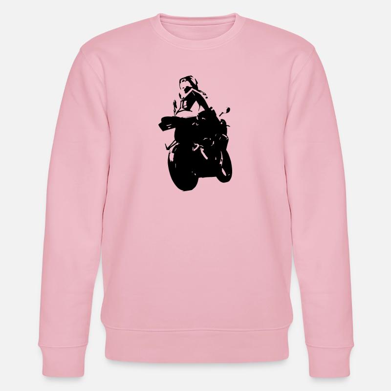 Motorradfahrer - Stanley/Stella Unisex Bio-Sweatshirt CHANGER  - Hellrosa