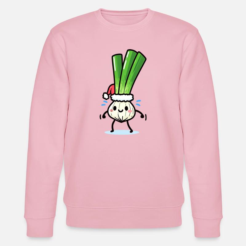 Saint-Nicolas mignon oignon de printemps - Sweat bio CHANGER Stanley/Stella Unisexe - rose pâle